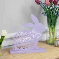 Northlight 13" Happy Floral Cut-Out Bunny Easter Tabletop Decor