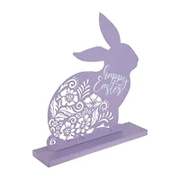 Northlight 13" Happy Floral Cut-Out Bunny Easter Tabletop Decor