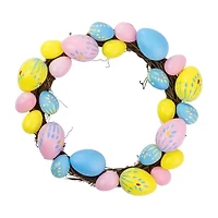 Northlight 10" Pastel Egg Spring Grapevine Wreath