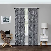Eclipse Bryton Rod Pocket Blackout Single Curtain Panel