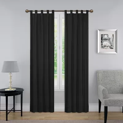 Pairs To Go Montana Tab Top Light-Filtering Set of 2 Curtain Panel