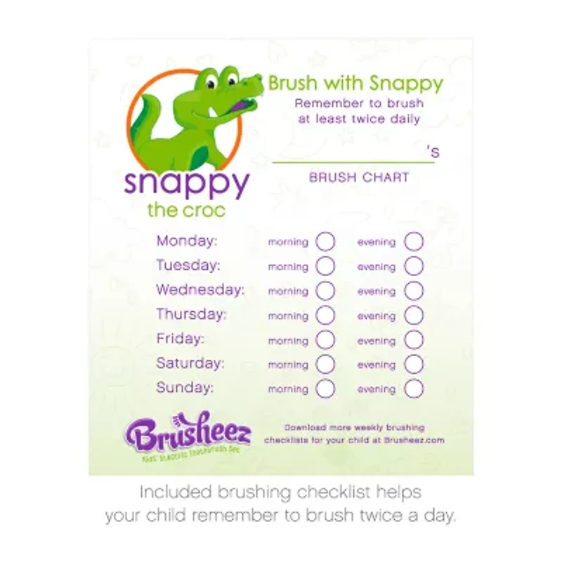 Brusheez Children's Electronic Toothbrush Set – Snappy the Croc
