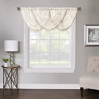 Regal Home Lombardi Floral Rod Pocket Valance