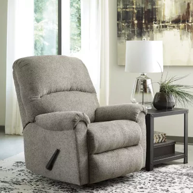 Signature Design by Ashley® Ballinasloe Living Room Collection Pad-Arm Recliner