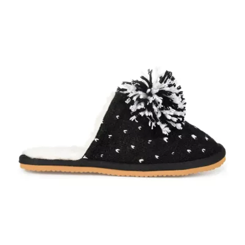 Journee Collection Stardust Womens Slip-On Slippers