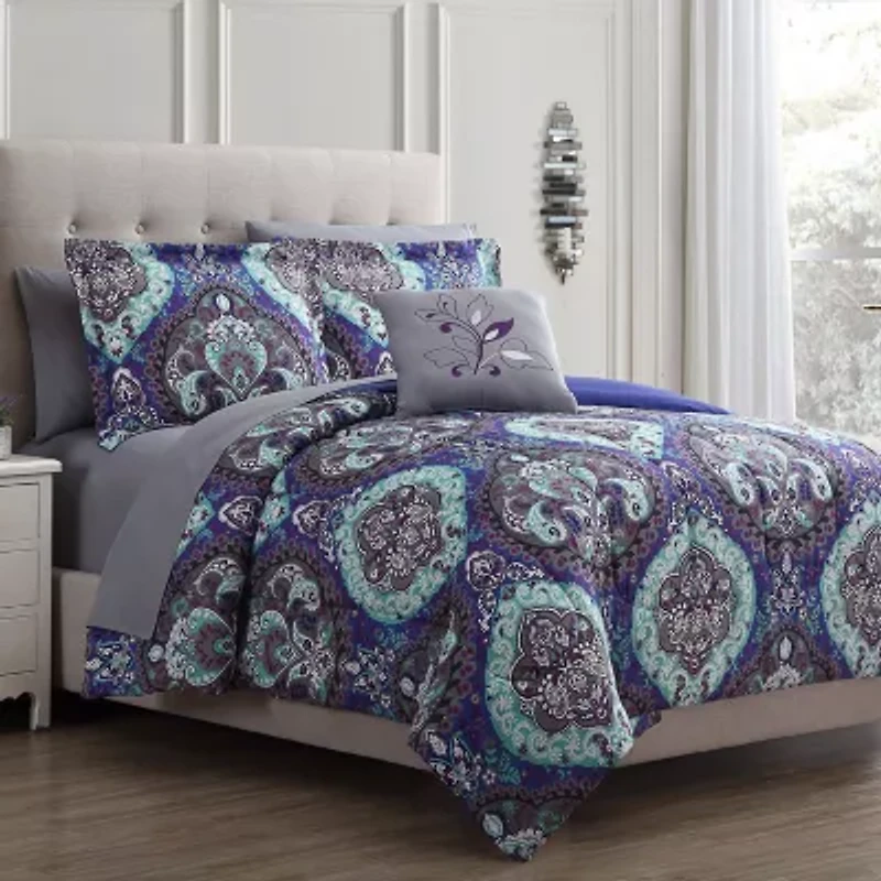 Modern Threads Cathedral Reversible Complete Bedding Set with Sheets