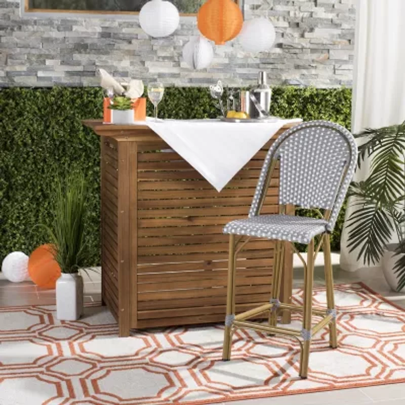 Safavieh Gresley Outdoor And Patio Collection Counter Height Bar Stool