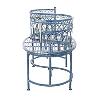 Lara Scroll Iron Kissing Bench