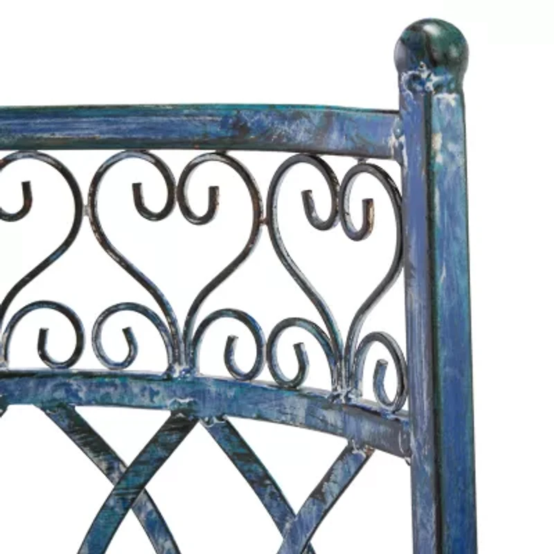 Lara Scroll Iron Kissing Bench