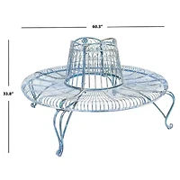 Ally Wrought Iron Tree Bench