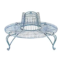 Ally Wrought Iron Tree Bench