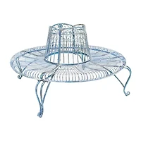 Ally Wrought Iron Tree Bench