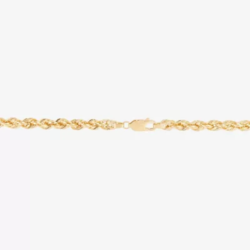 Unisex Adult 14K Gold 20 Inch Rope Chain Necklace
