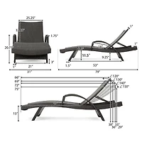 Salem Adjustable 2-pc. Lounge Chair