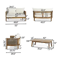 Burchett 4-pc. Conversation Set