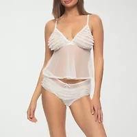 Jezebel Veil Tulle Ruffle Cami Panty Set- 999548