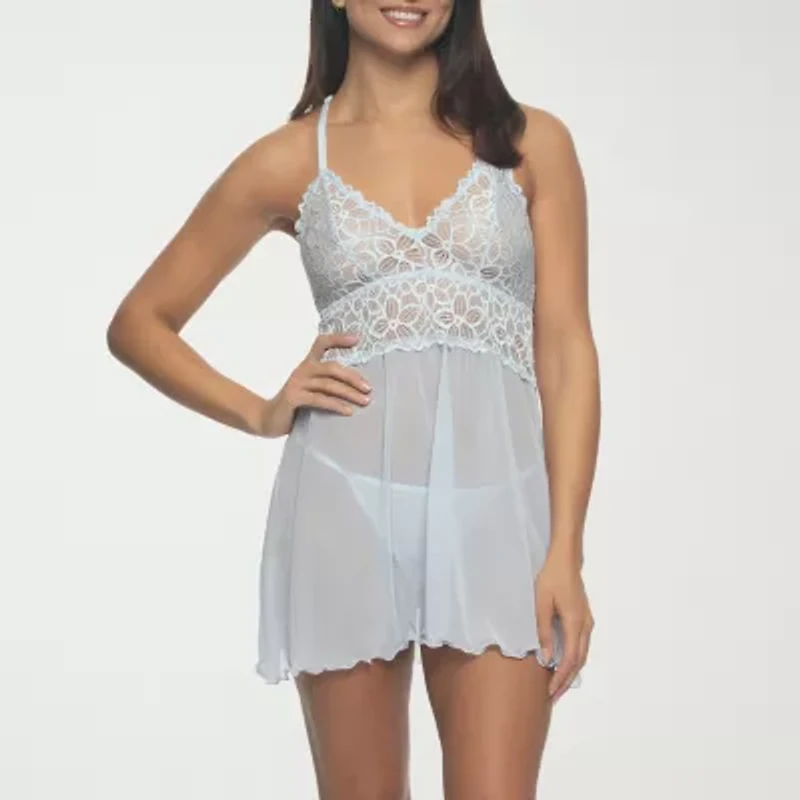 Jezebel Renee Lace & Mesh Babydoll Set-999724