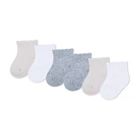 Huggies Baby Girls Multi-Pack 6 Pair Quarter Ankle Socks