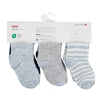 Huggies Baby Boys Multi-Pack 6 Pair Quarter Ankle Socks