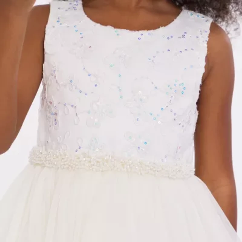 Bonnie Jean Little Girls Sleeveless Flower Girl Fit + Flare Dress