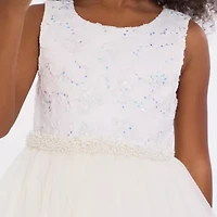 Bonnie Jean Little Girls Sleeveless Flower Girl Fit + Flare Dress