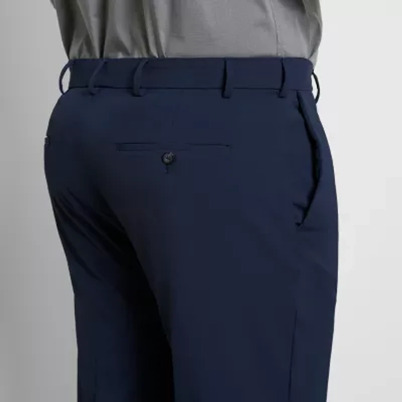 Van Heusen Everyday Defense Stain Shield Mens Straight Fit Big and Tall Dress Flat Front Pant