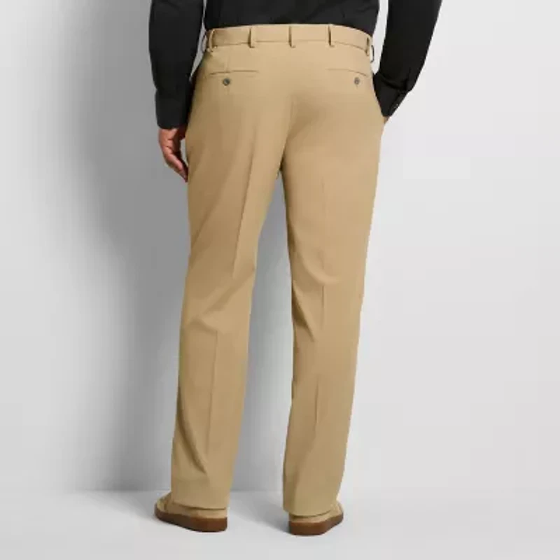 Van Heusen Everyday Defense Stain Shield Mens Straight Fit Big and Tall Dress Flat Front Pant