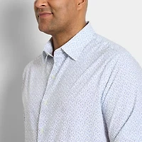 Van Heusen Mens Long Sleeve Regular Fit Stretch Fabric Wrinkle Free Big and Tall Button-Down Shirt