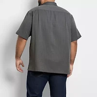 Van Heusen Weekend Mens Short Sleeve Moisture Wicking Quick Dry Big and Tall Camp Shirt