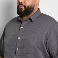 Van Heusen Weekend Mens Short Sleeve Moisture Wicking Quick Dry Big and Tall Camp Shirt