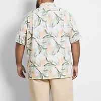 Van Heusen Weekend Mens Short Sleeve Moisture Wicking Quick Dry Big and Tall Camp Shirt