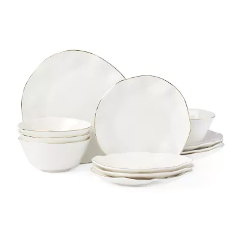 Lenox Blue Bay 12-pc. Porcelain Dinnerware Set