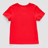 Okie Dokie Toddler & Little Boys Crew Neck Short Sleeve Regular Fit Graphic T-Shirt