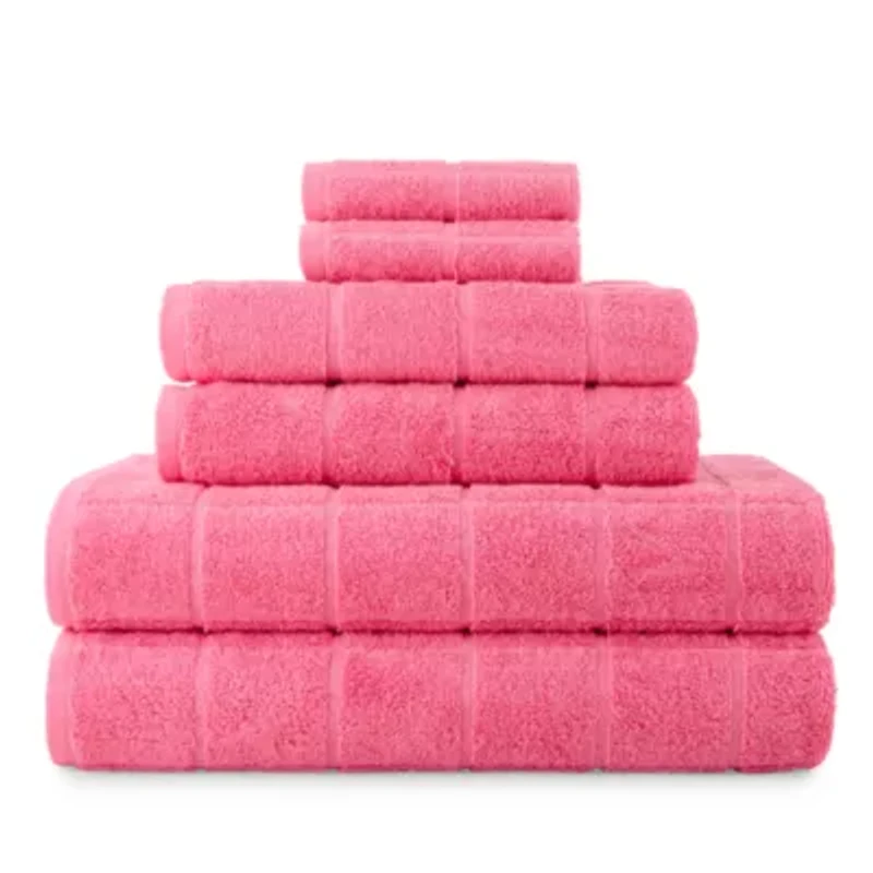 Home Expressions Grid 6-pc. Bath Towel Set