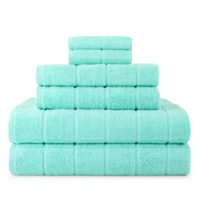 Home Expressions Grid 6-pc. Bath Towel Set