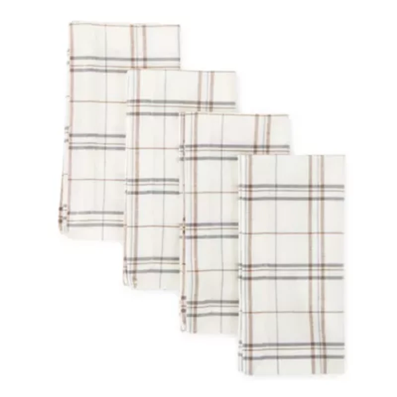Linden Street Windowpane 4-pc. Napkins
