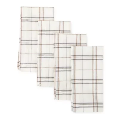 Linden Street Windowpane 4-pc. Napkins