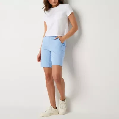 a.n.a Womens 9" Mid Rise Chino Short