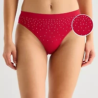 Ambrielle Womens Seamless High Cut Panty