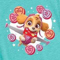 Big Kid Girls Round Neck Short Sleeve Regular Fit Paw Patrol Graphic T-Shirt