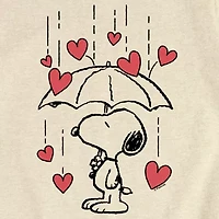 Big Kid Girls Round Neck Short Sleeve Regular Fit Snoopy Graphic T-Shirt