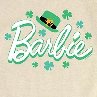 Big Kid Girls Round Neck Short Sleeve Regular Fit Barbie Graphic T-Shirt