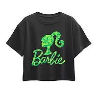 Big Kid Girls Round Neck Short Sleeve Regular Fit Barbie Graphic T-Shirt