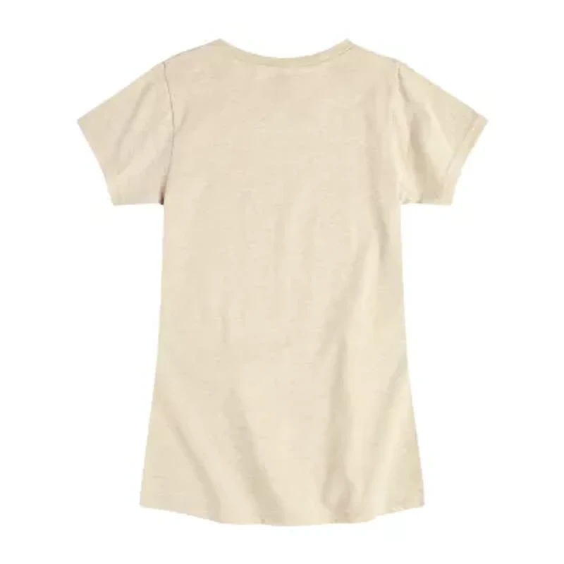 Big Kid Girls Round Neck Short Sleeve Regular Fit Peanuts Graphic T-Shirt