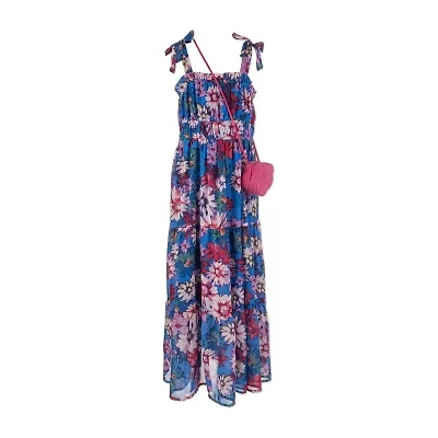 Speechless Big Kid Girls Plus Sleeveless Floral Maxi Dress