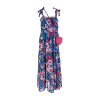 Speechless Big Kid Girls Plus Sleeveless Floral Maxi Dress