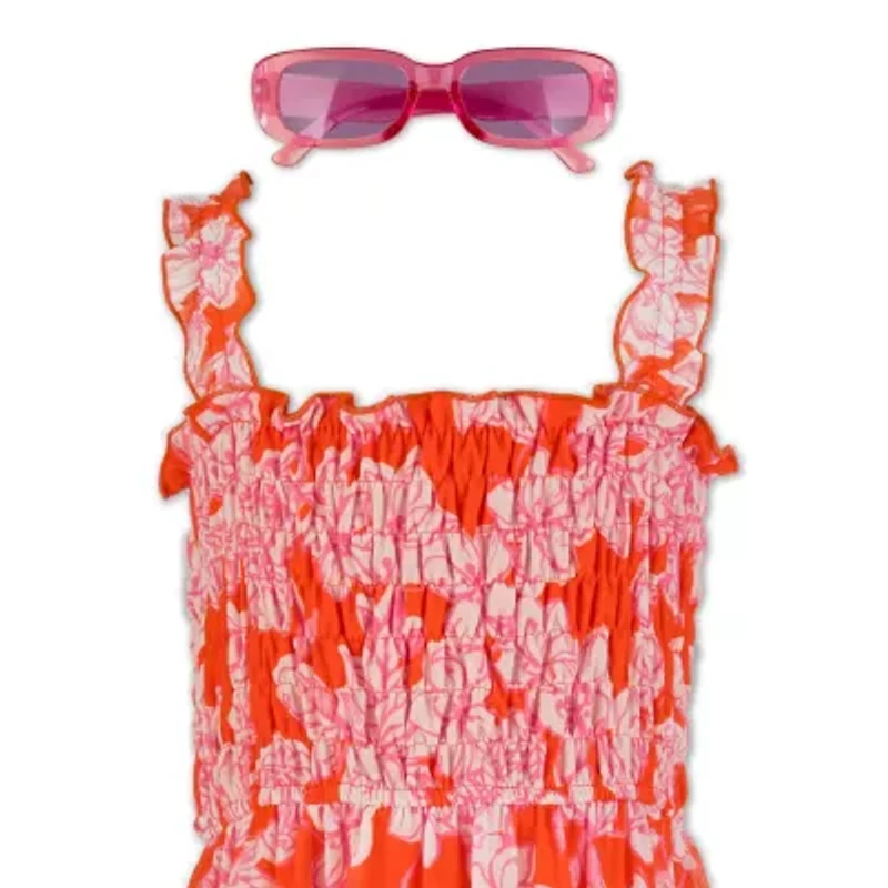 Speechless Big Kid Girls Sleeveless Floral Maxi Dress