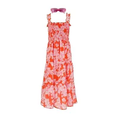 Speechless Big Kid Girls Sleeveless Floral Maxi Dress