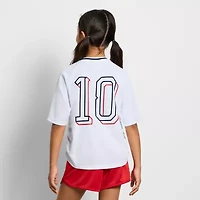 PUMA Big Kid Girls V Neck Short Sleeve Jersey