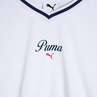 PUMA Big Kid Girls V Neck Short Sleeve Jersey